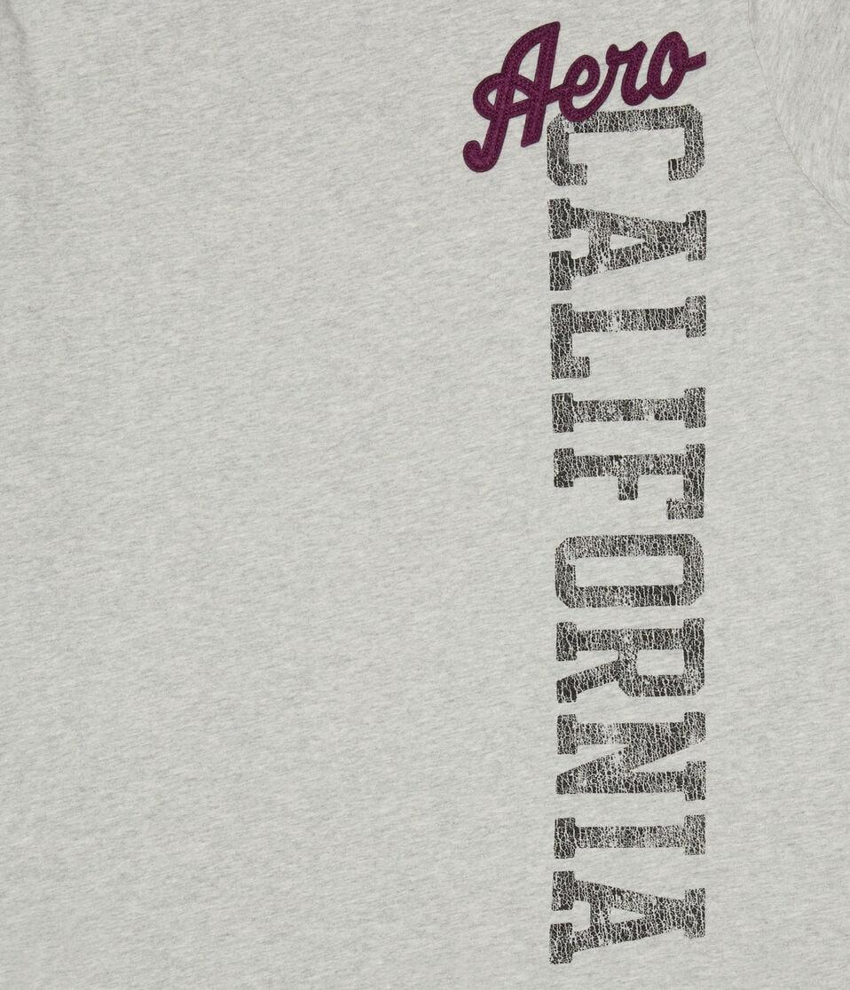 Aéropostale Aero California Appliqué Graphic Tee Light Heather Grey