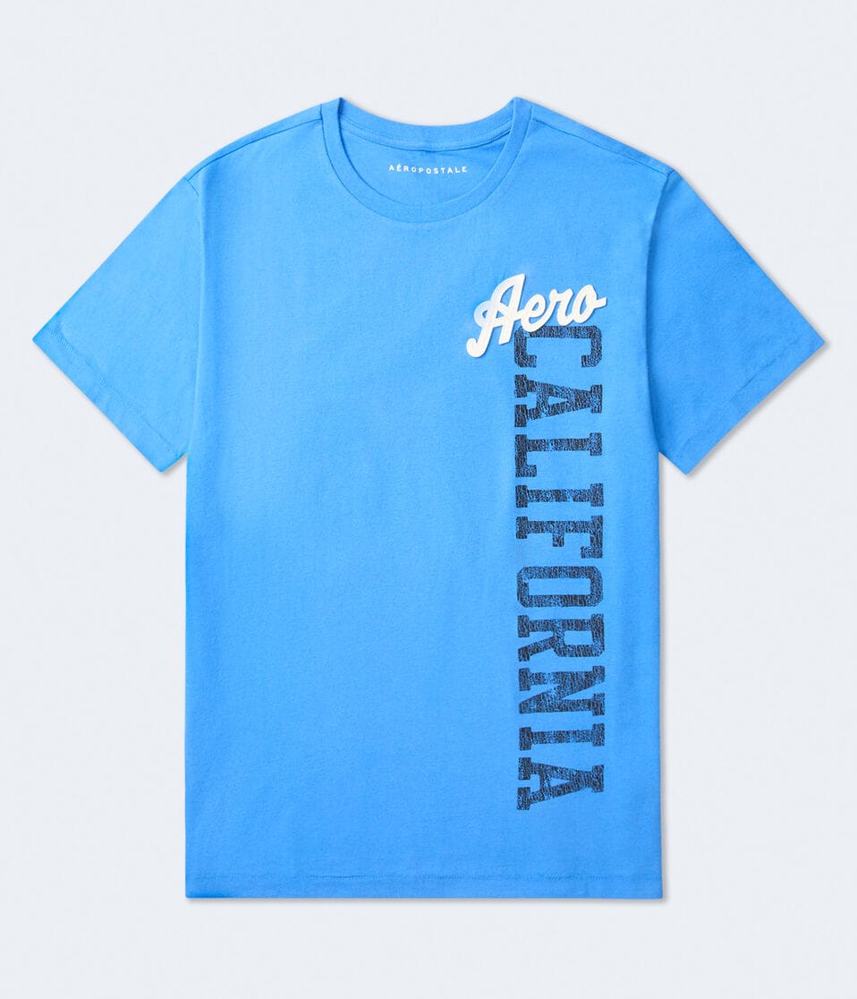 aéropostale Aero California Appliqué Graphic Tee palace blue
