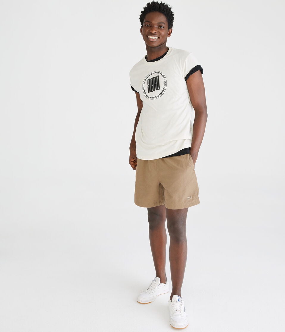 Aéropostale Aero Circle Logo Graphic Tee Turtledove