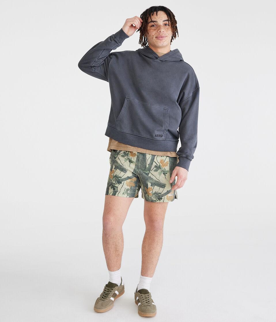 Aéropostale Aero MVMNT Forest Camo Hybrid Active Shorts 5.5" Organic Olive