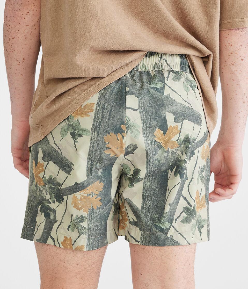 Aéropostale Aero MVMNT Forest Camo Hybrid Active Shorts 5.5" Organic Olive