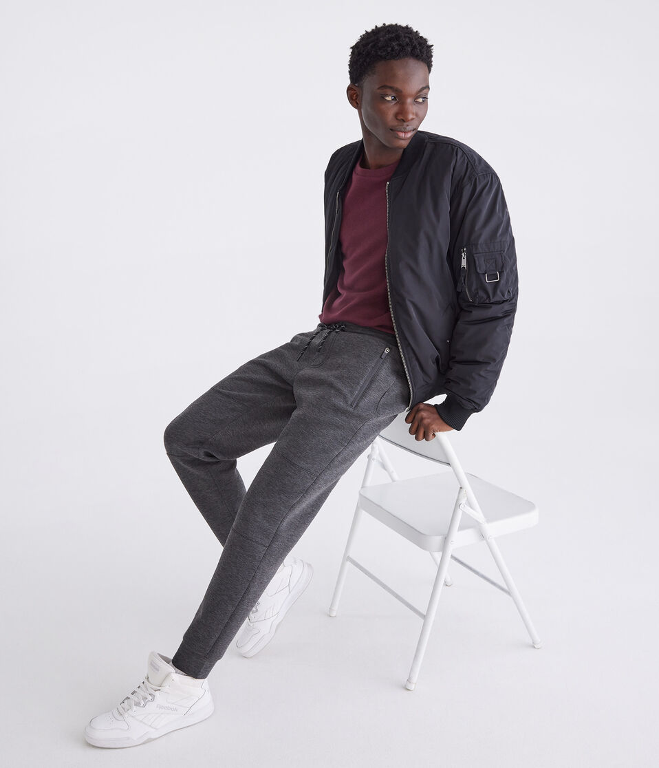 Aéropostale Aero MVMNT Tech Fleece Joggers Charcoal Heather Grey