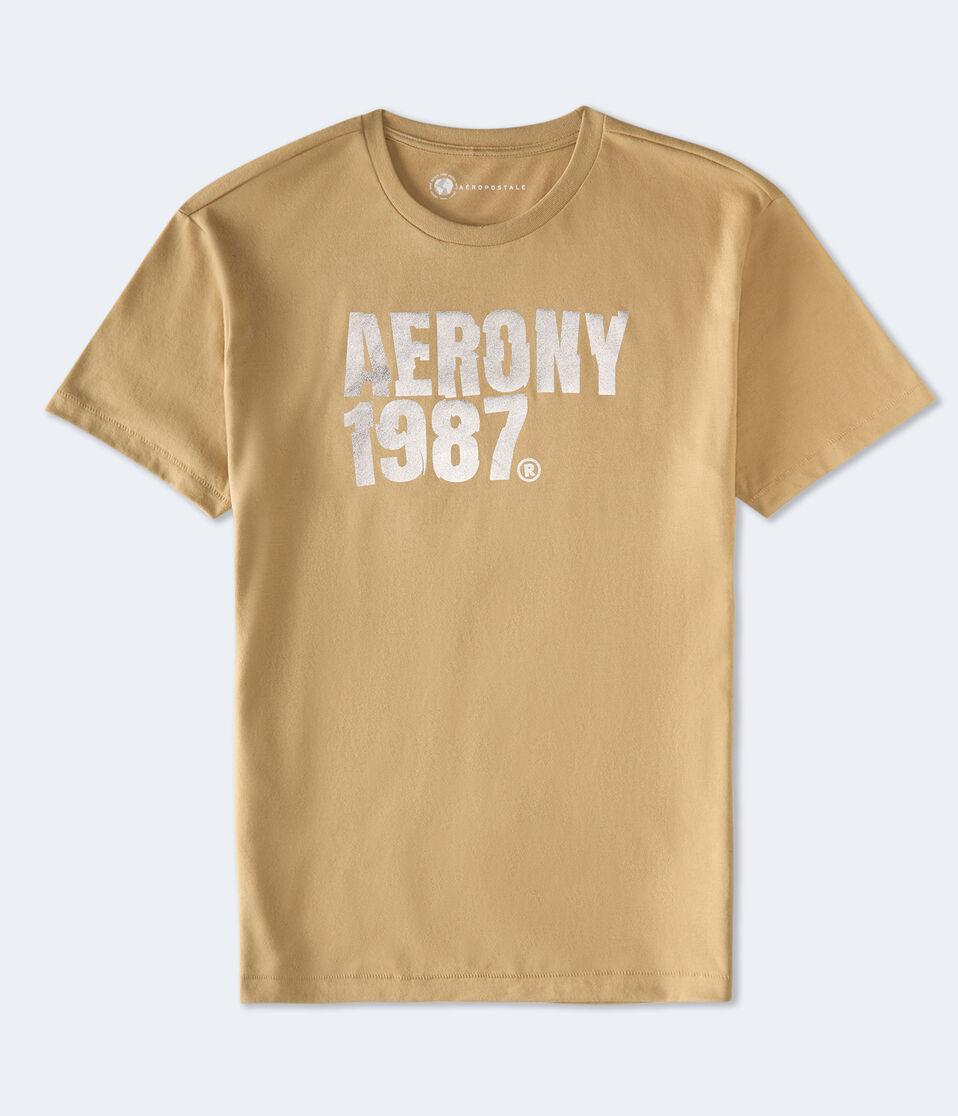 aéropostale Aero NY 1987 Foil Graphic Tee canvas tote