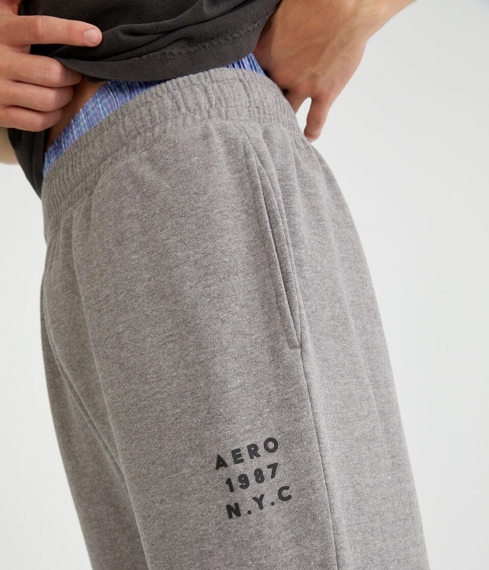 Aéropostale Aero NYC Jogger Sweatpants Med Hthr Grey