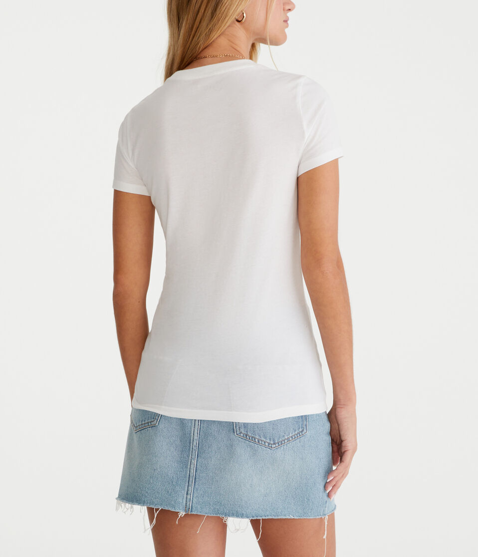 Aéropostale Aero NYC Statue Of Liberty Graphic Tee Bleach