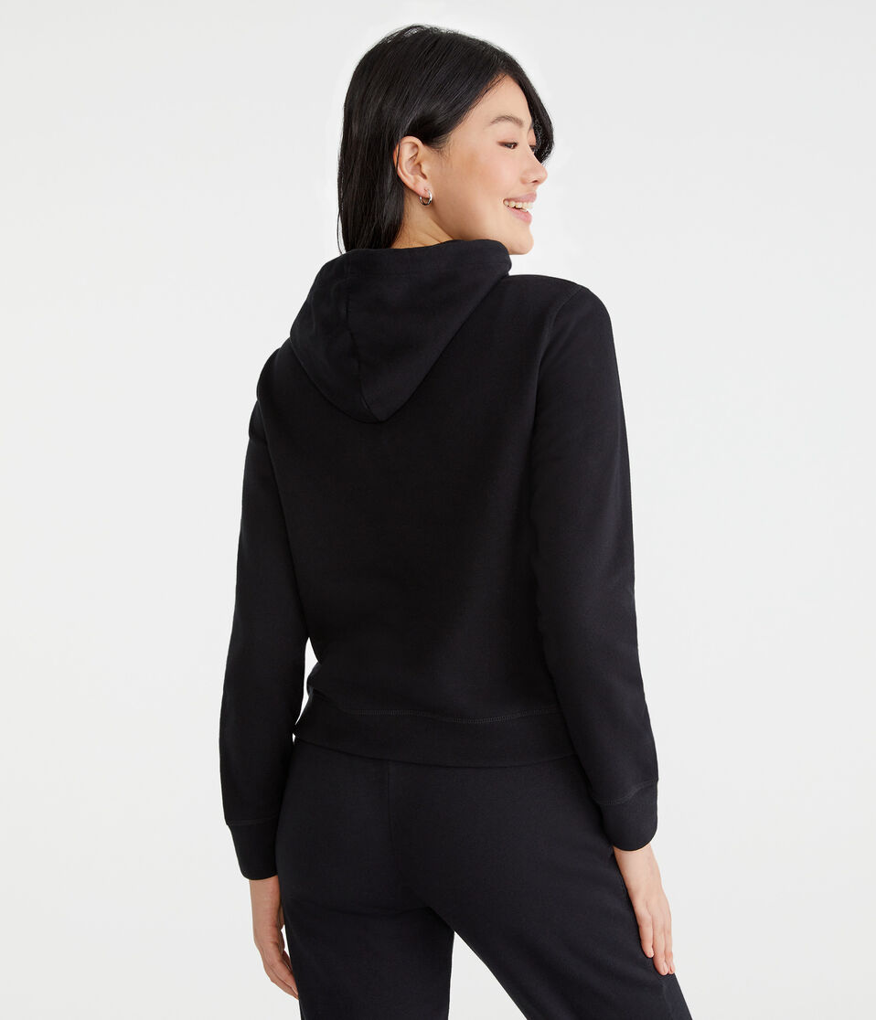 Aéropostale Aero Original Brand Pullover Hoodie Black Fox