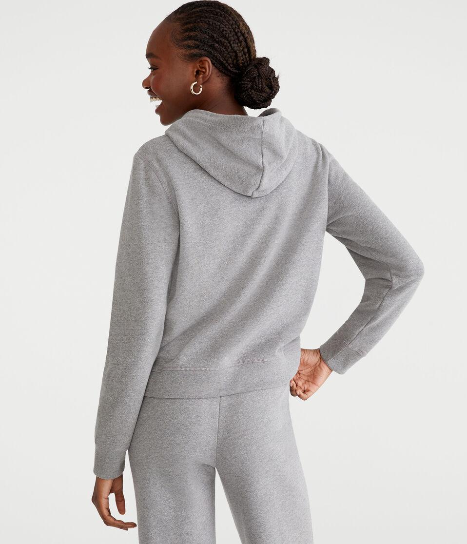 Aéropostale Aero Original Brand Pullover Hoodie Med Hthr Grey