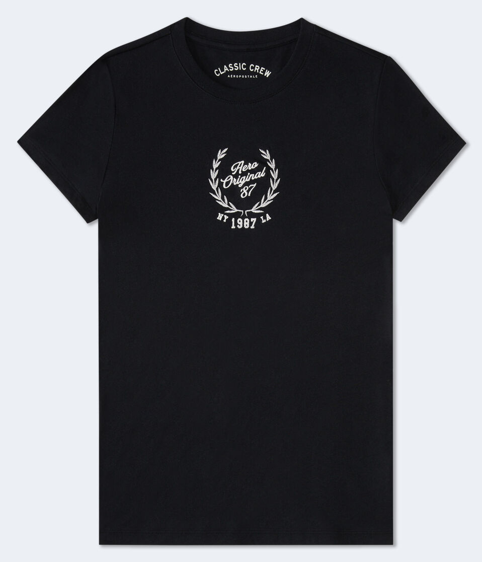 aéropostale Aero Original Crest Graphic Tee black fox
