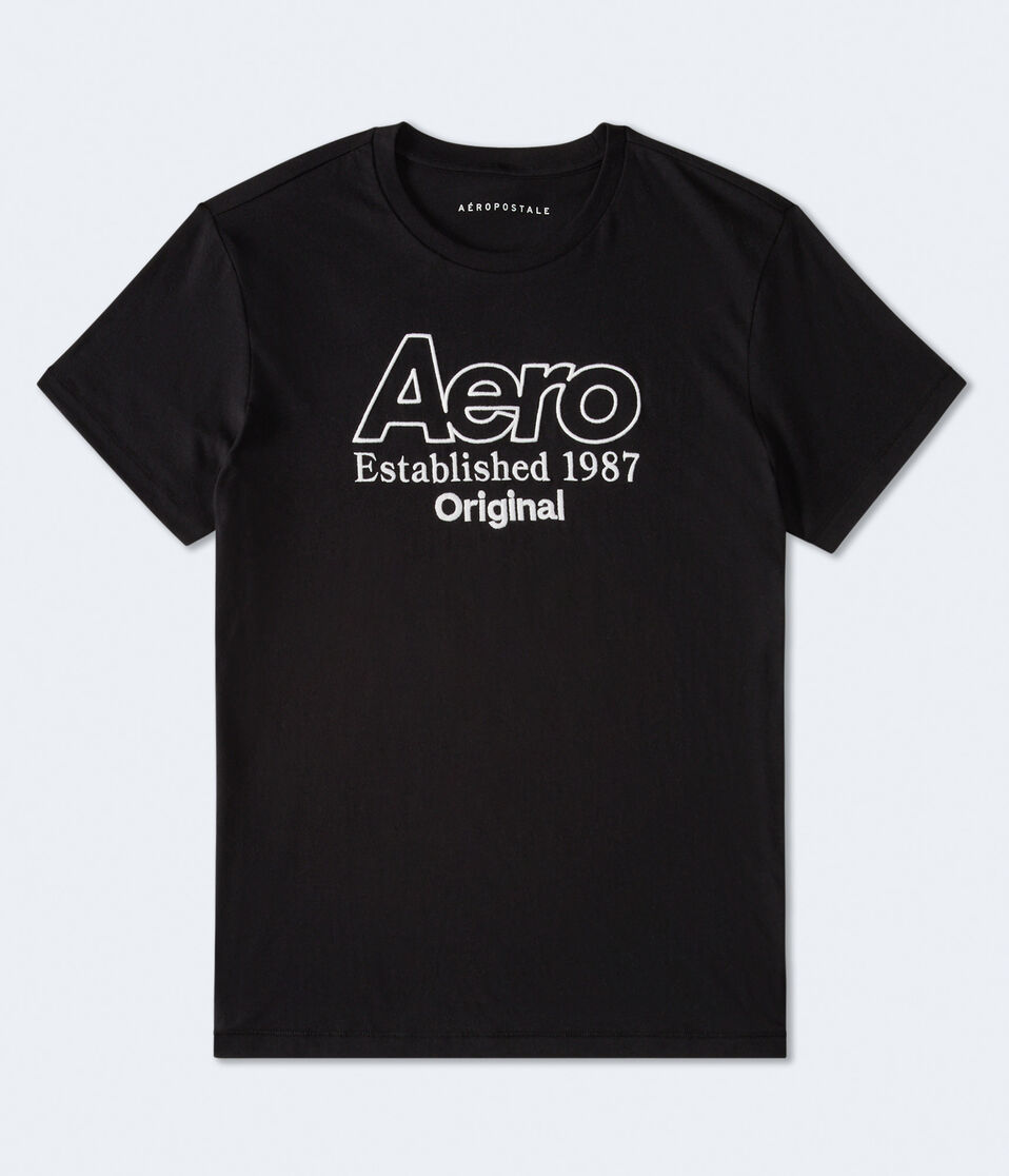aéropostale Aero Original Logo Graphic Tee black fox