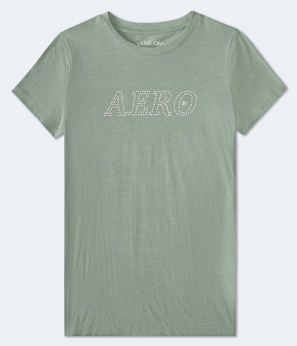 aéropostale Aero Rhinestone Graphic Tee dusty rosemary