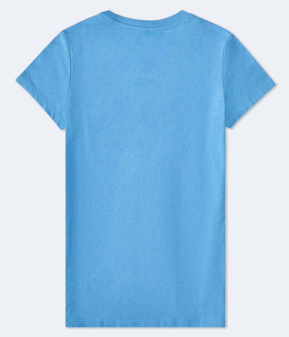 Aéropostale Aero Rose Logo Graphic Tee Blue Eclipse