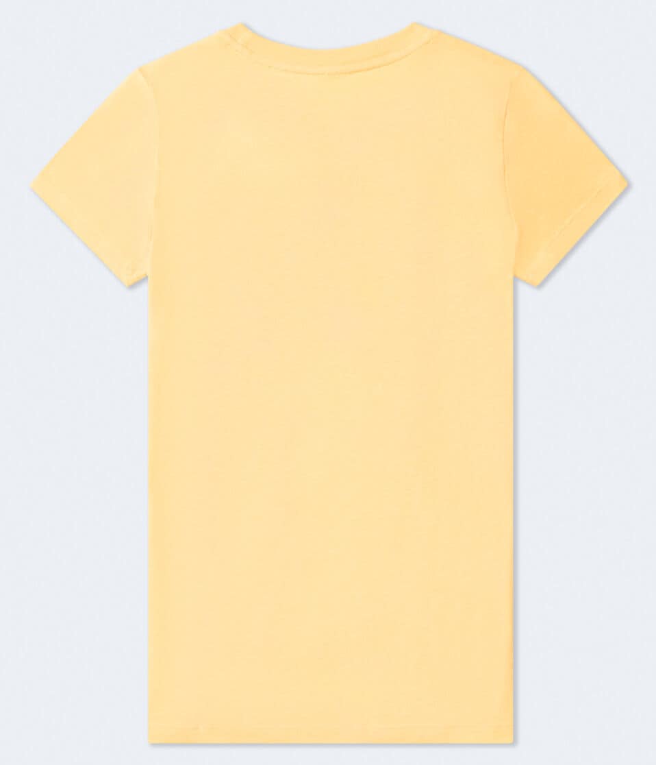 Aéropostale Aero Script Circle Graphic Tee Dark Yellow