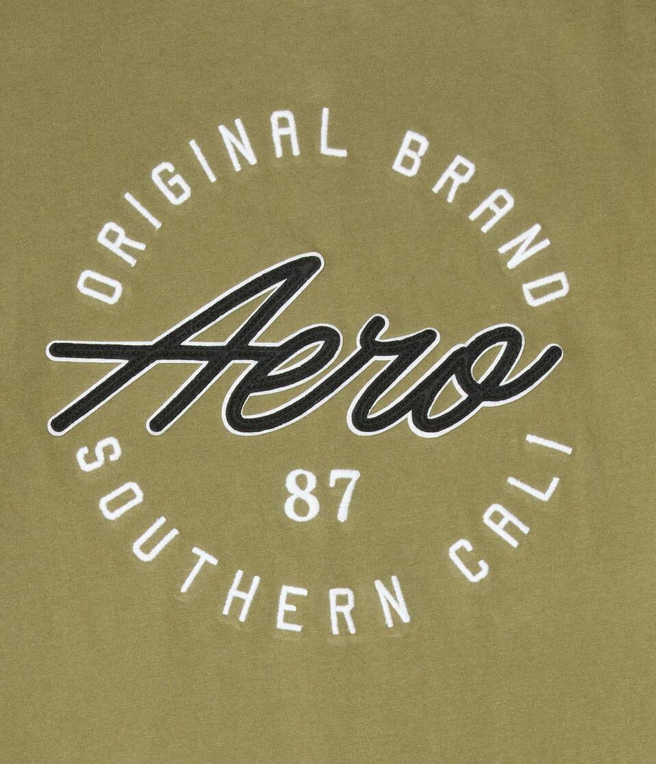 Aéropostale Aero Script Circle Graphic Tee Winter Moss