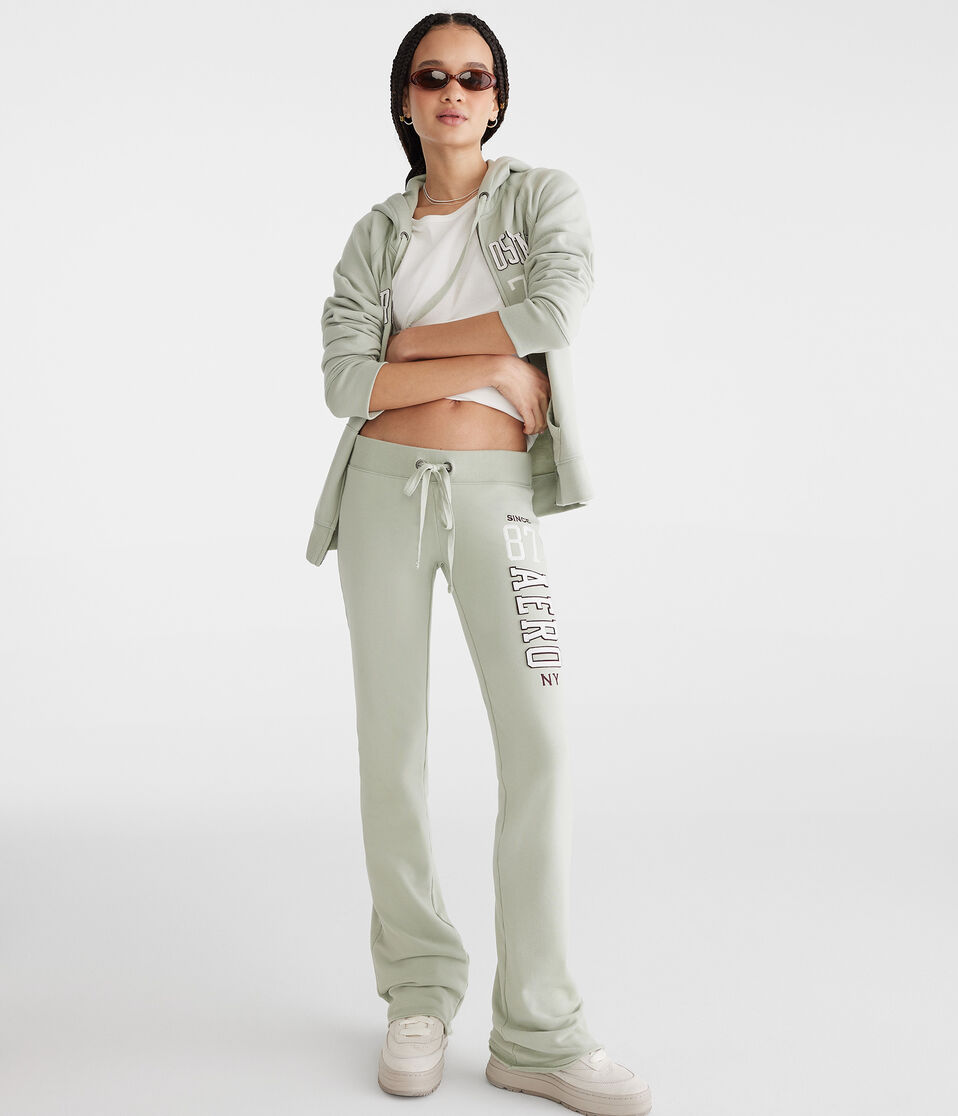 Aéropostale Aero Since 87 Fit & Flare Sweatpants Organic Olive