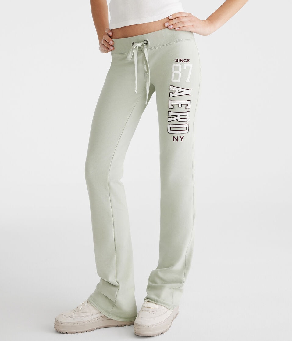 aéropostale Aero Since 87 Fit & Flare Sweatpants organic olive