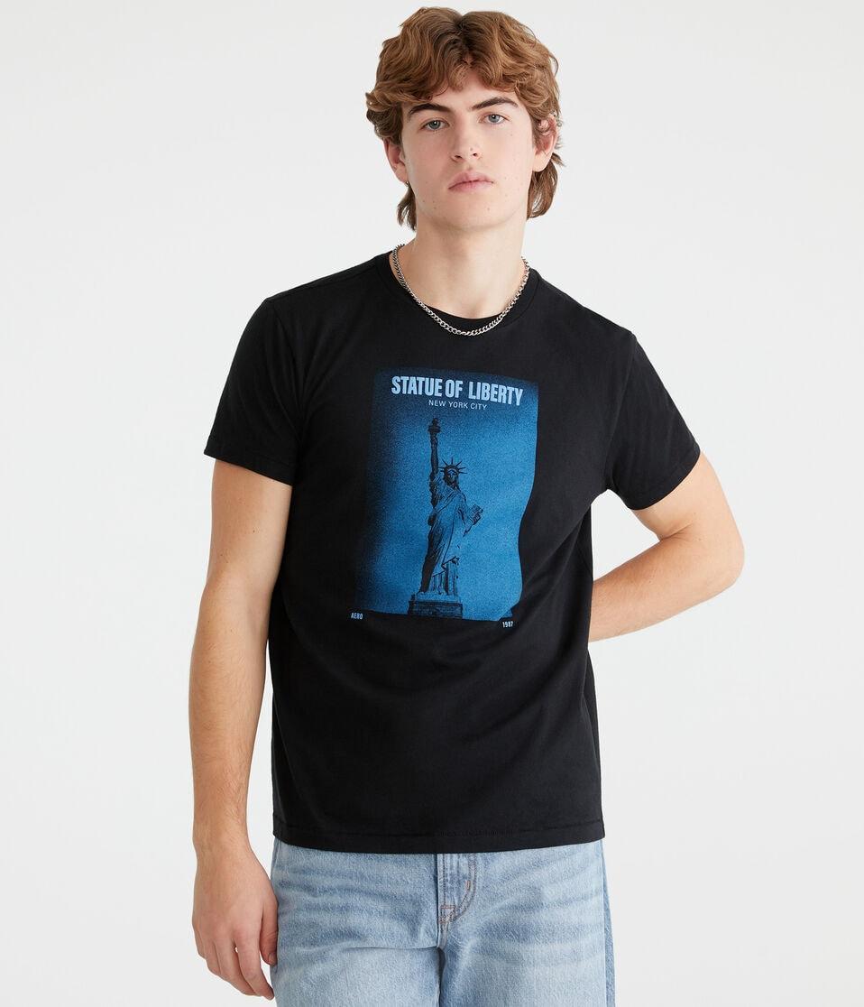 aéropostale Aero Statue Of Liberty Graphic Tee black fox