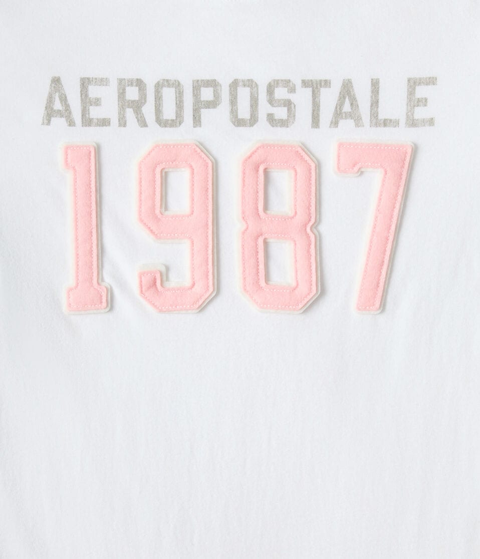 Aéropostale Aeropostale 1987 Appliqué Graphic Tee Bleach