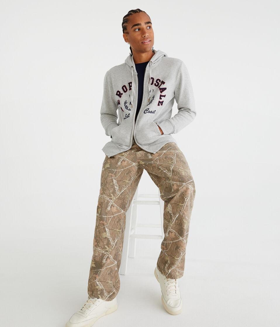 Aéropostale Aeropostale 1987 East Coast Full-Zip Hoodie Light Heather Grey