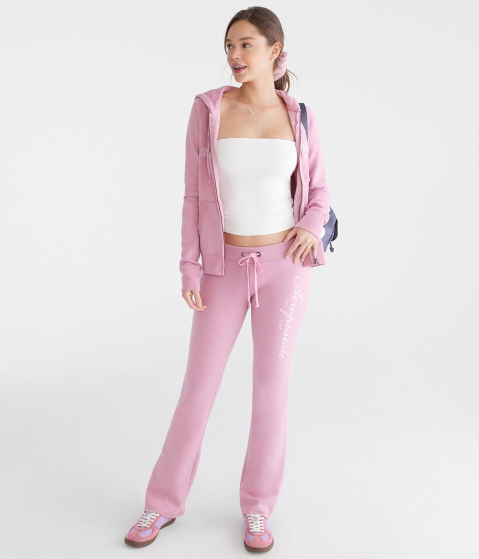Aéropostale Aeropostale 1987 Fit & Flare Sweatpants Gala Pink