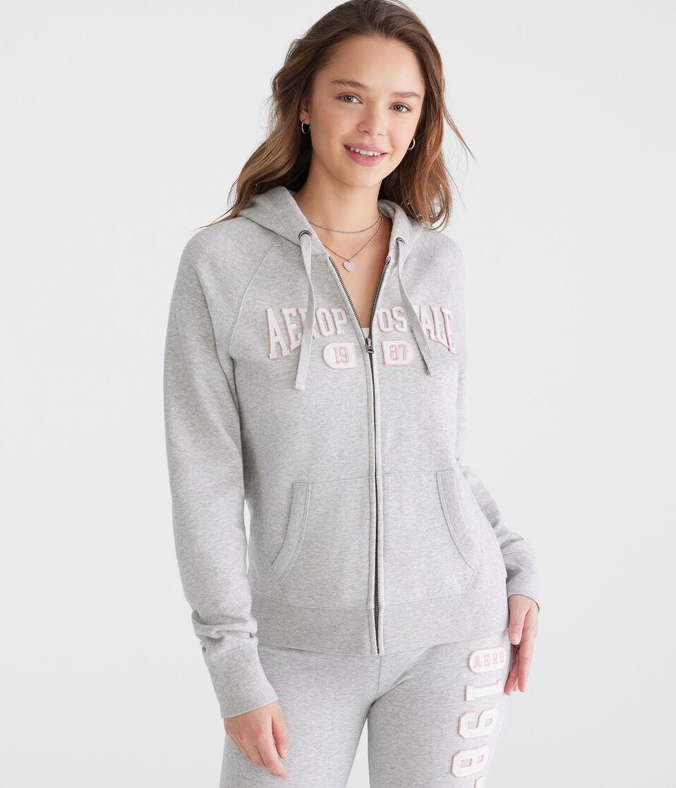 Aéropostale Aeropostale 1987 Full-Zip Hoodie Light Heather Grey