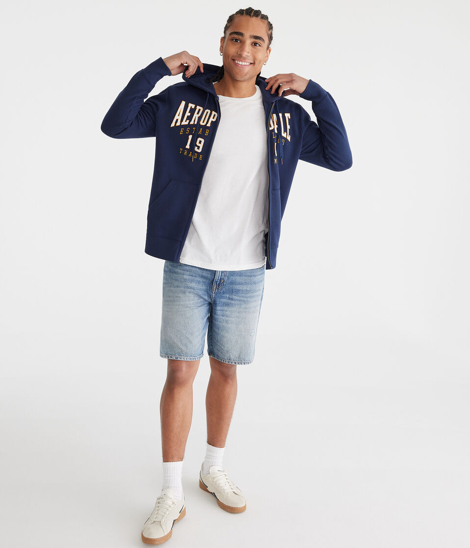 Aéropostale Aeropostale 1987 Heritage Full-Zip Hoodie Cadet Navy