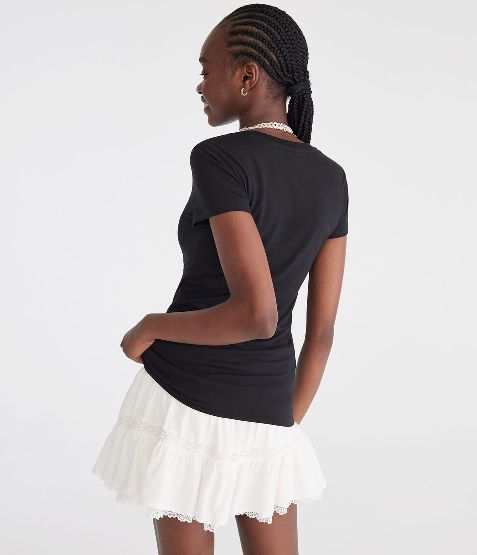 Aéropostale Aeropostale 87 Appliqué Graphic Tee Black Fox