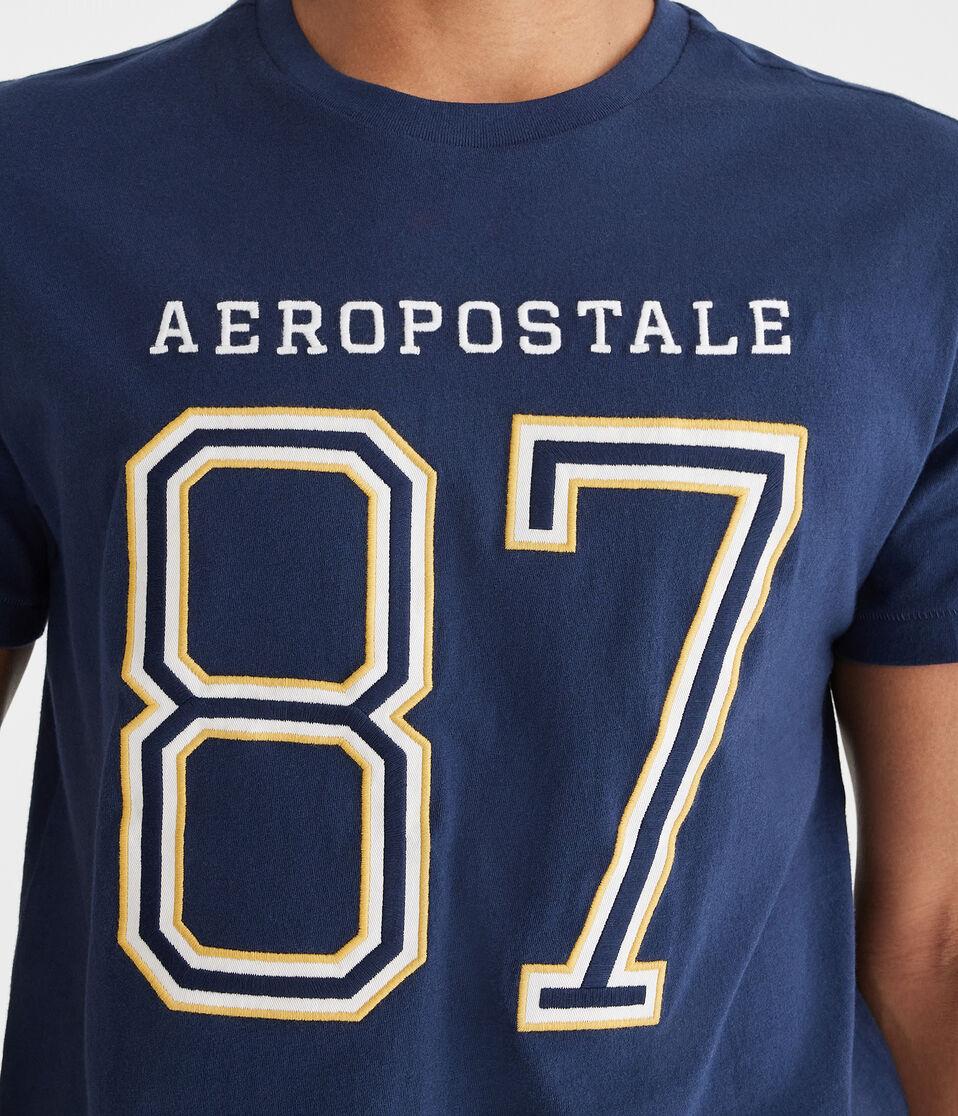 Aéropostale Aeropostale 87 Appliqué Graphic Tee Cadet Navy