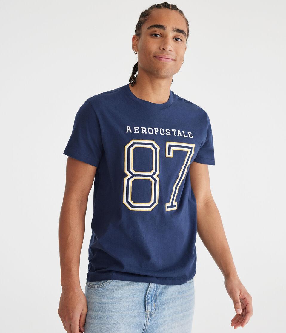 aéropostale Aeropostale 87 Appliqué Graphic Tee cadet navy