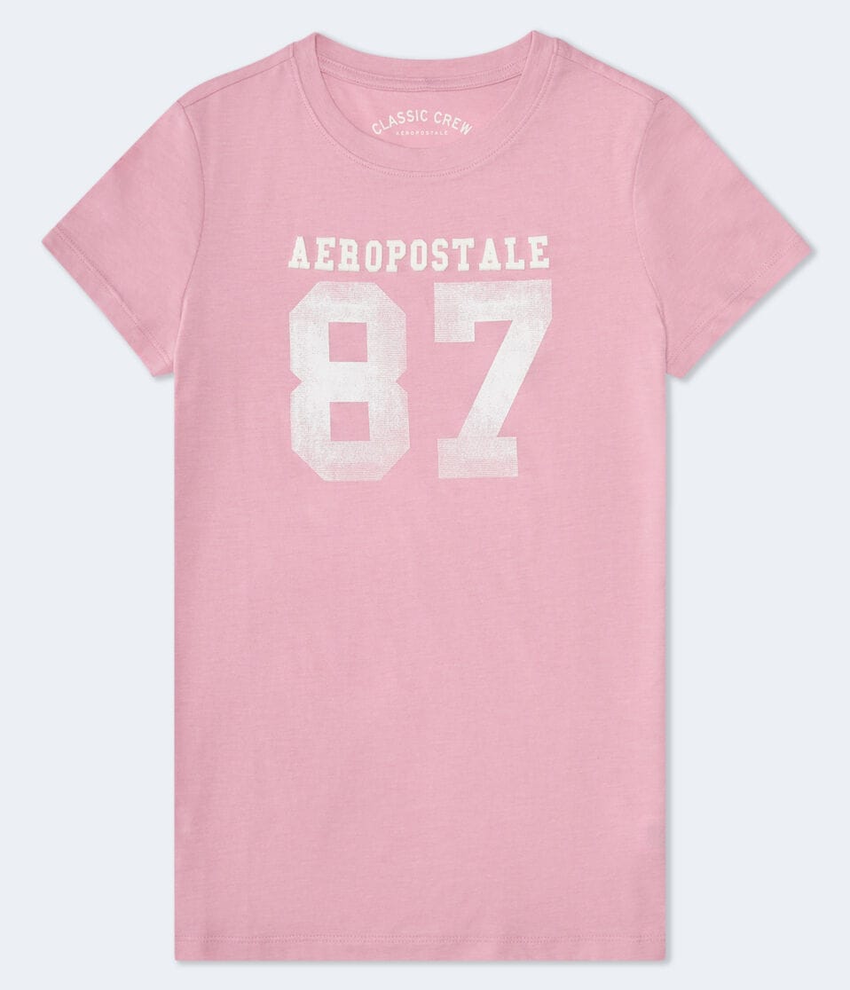 aéropostale Aeropostale 87 Appliqué Graphic Tee gala pink