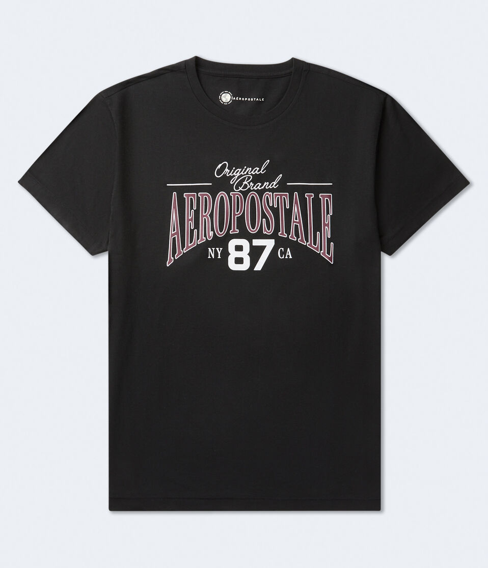 aéropostale Aeropostale 87 Arch Graphic Tee black fox
