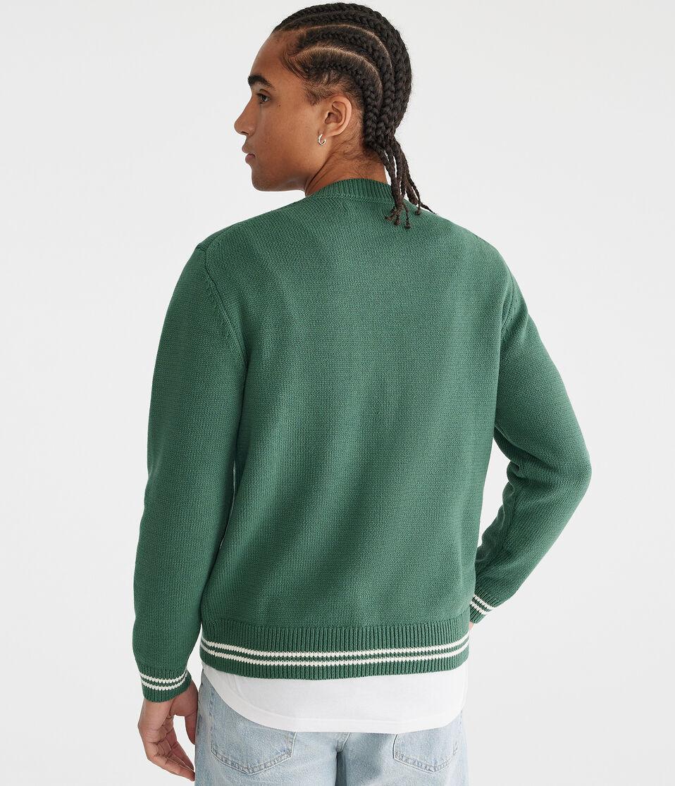 Aéropostale 87 Graphic Crew Sweater Smoke Pine