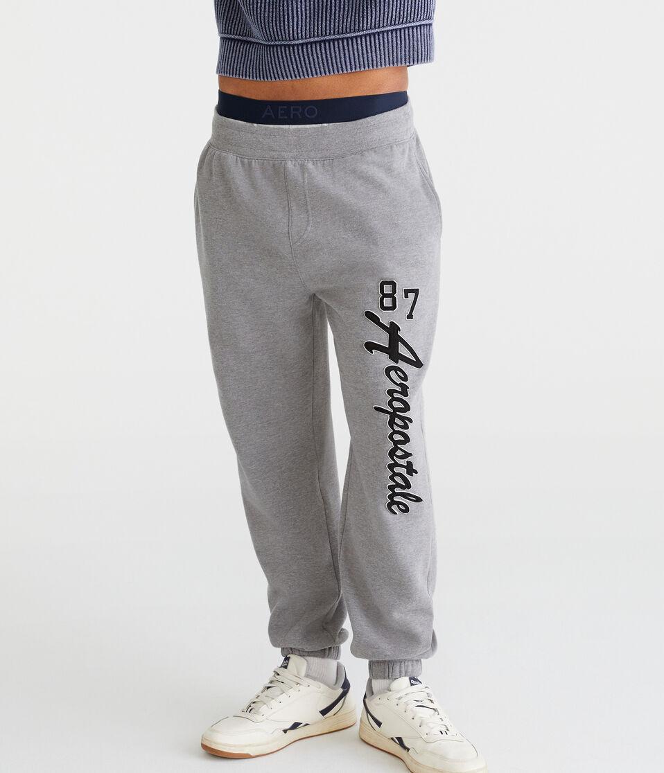 aéropostale Aeropostale 87 Heritage Jogger Sweatpants med hthr grey