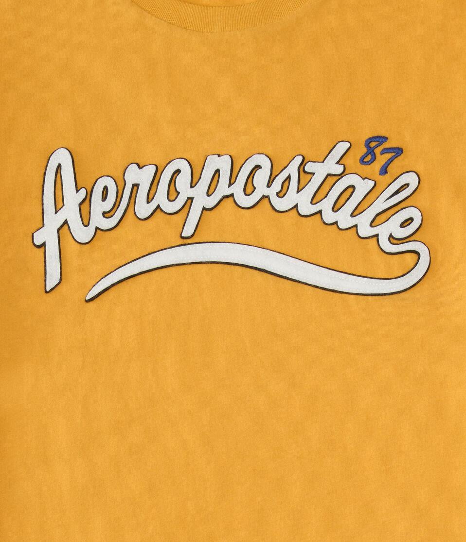 Aéropostale Aeropostale 87 Script Appliqué Graphic Tee Sunflower