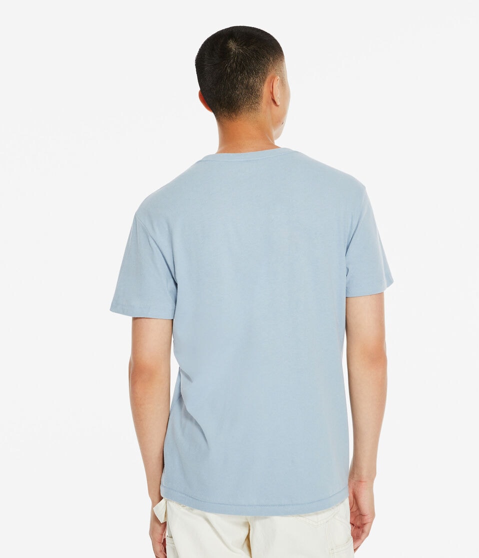 Aéropostale A1987 Box Graphic Tee Stone Sky