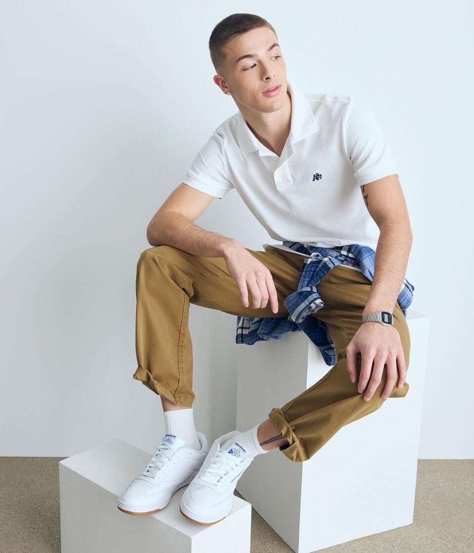 Aéropostale A87 Logo Piqué Polo 3-Pack Bleach
