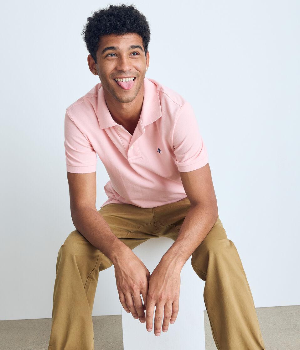 Aéropostale A87 Logo Piqué Polo Pink Dream