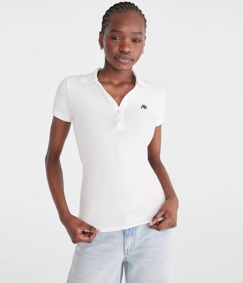 Aéropostale A87 Piqué Polo Bleach