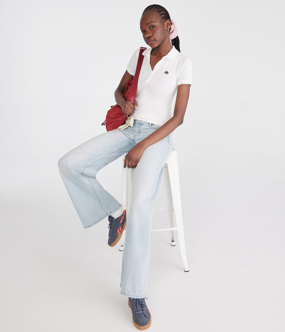 Aéropostale A87 Piqué Polo Bleach