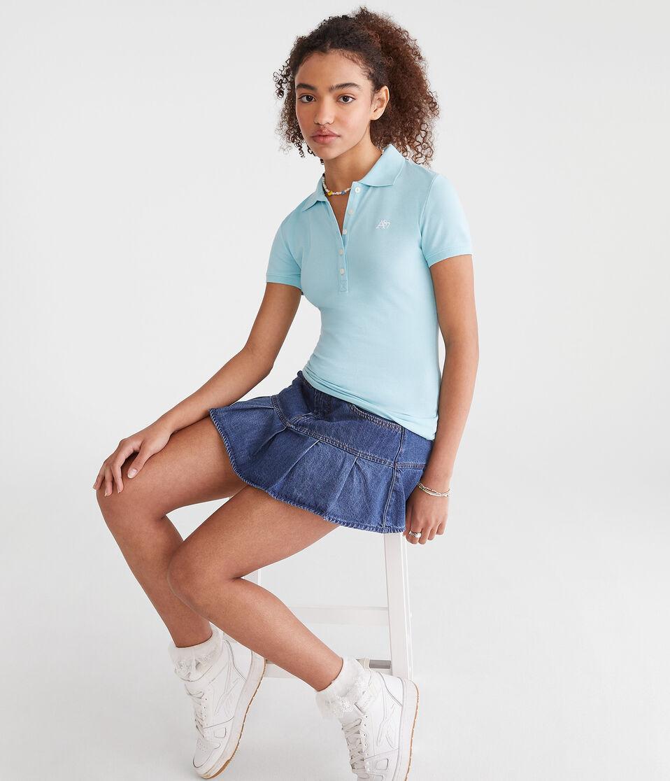 Aéropostale A87 Piqué Polo Blue Wish