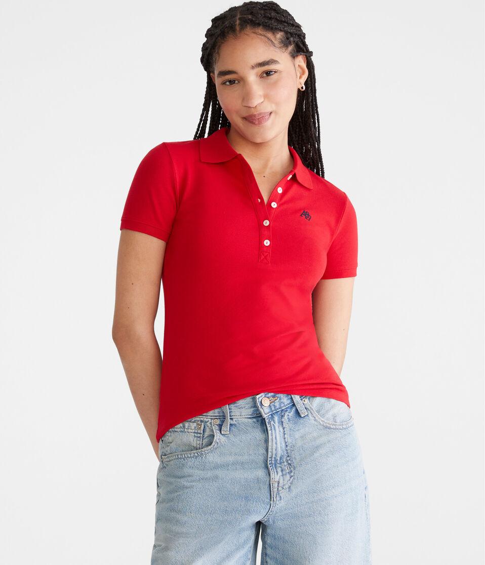 Aéropostale A87 Piqué Polo Classic Red