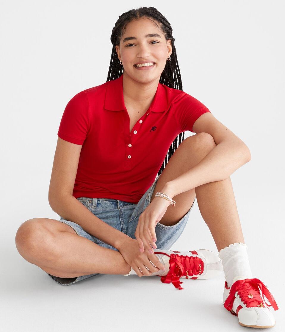 Aéropostale A87 Piqué Polo Classic Red
