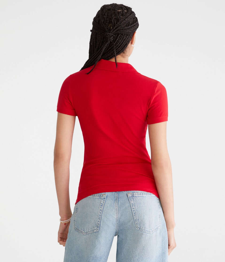 Aéropostale A87 Piqué Polo Classic Red