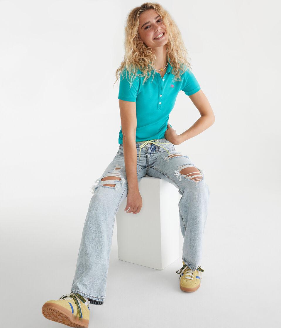 Aéropostale A87 Piqué Polo Dreamy Aqua
