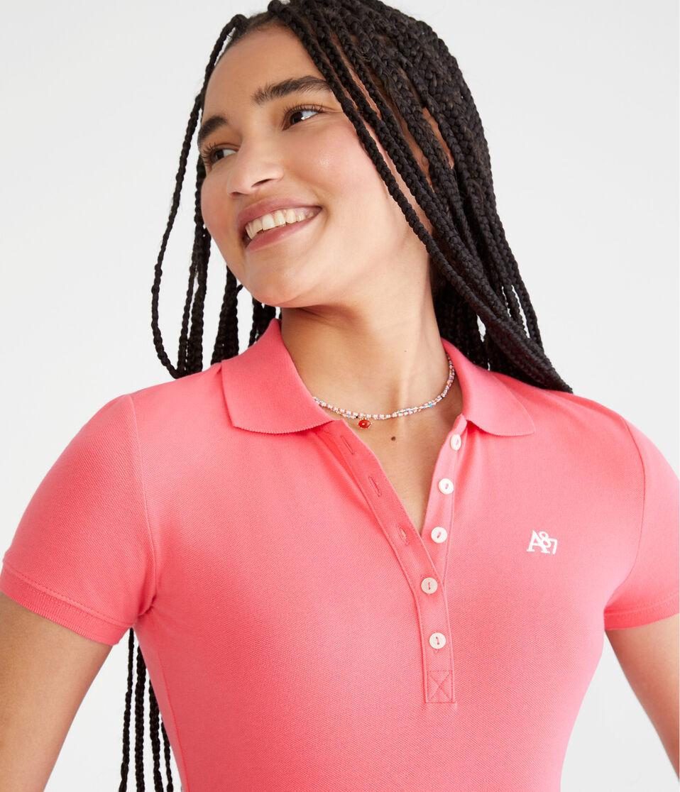 aéropostale A87 Piqué Polo pink sunset neon
