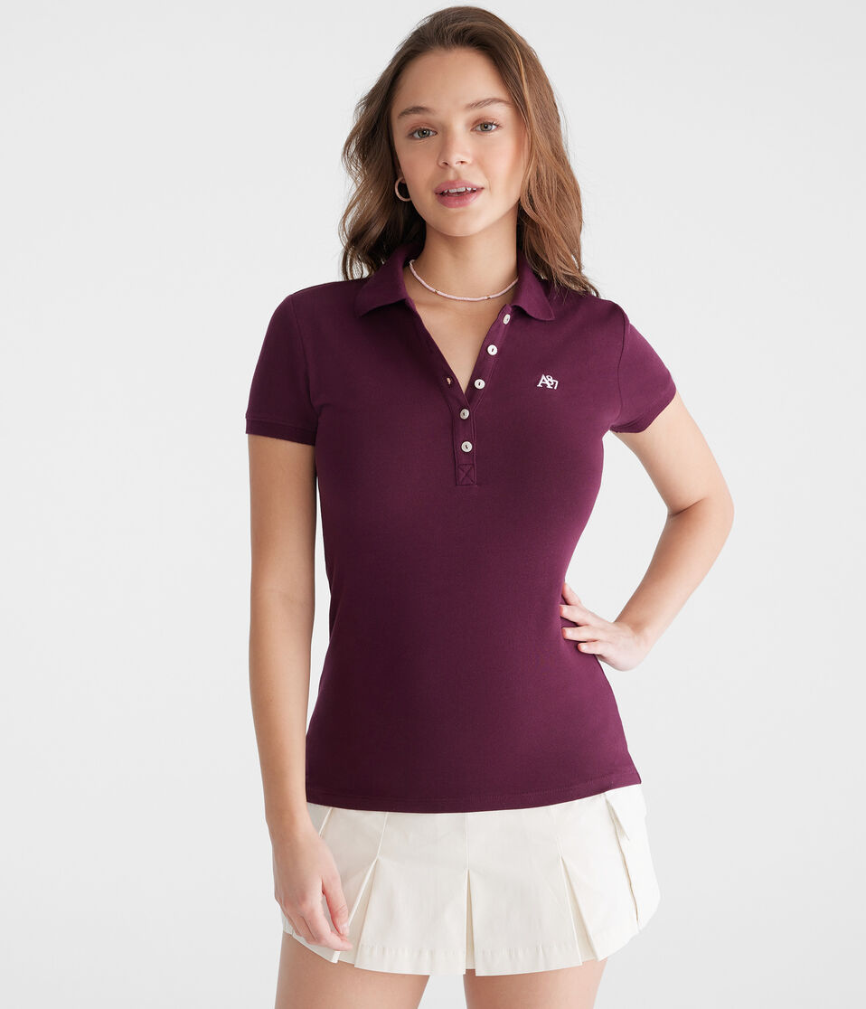 aéropostale A87 Piqué Polo royal plum