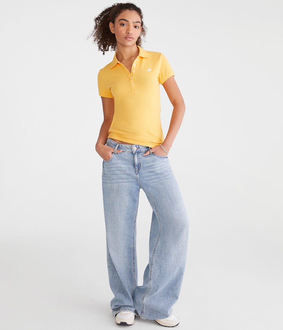 Aéropostale A87 Piqué Polo Yellow