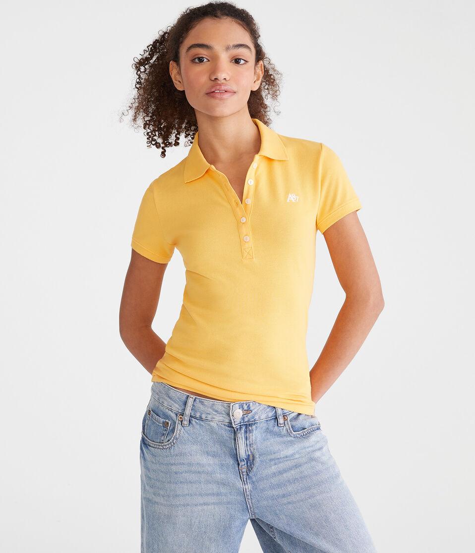 aéropostale A87 Piqué Polo yellow