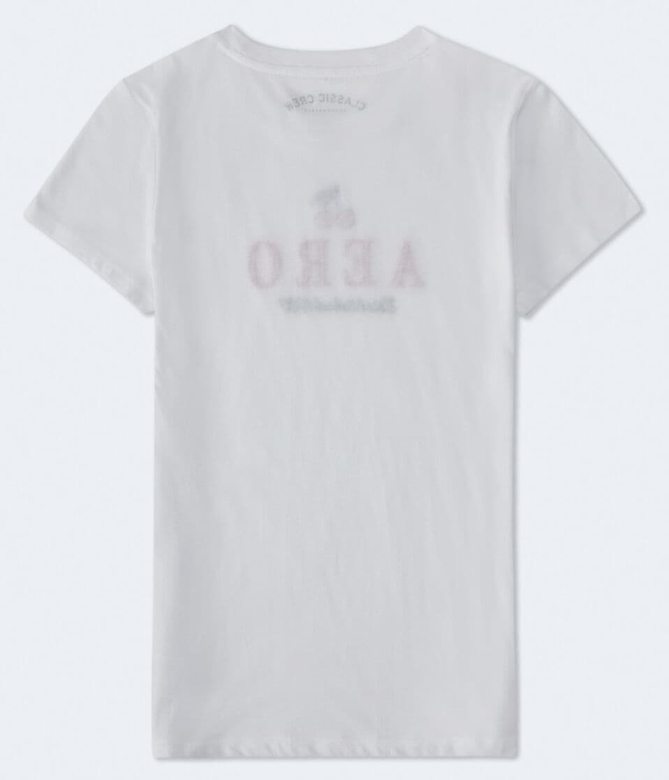 Aéropostale Aero Cherries Logo Graphic Tee Bleach