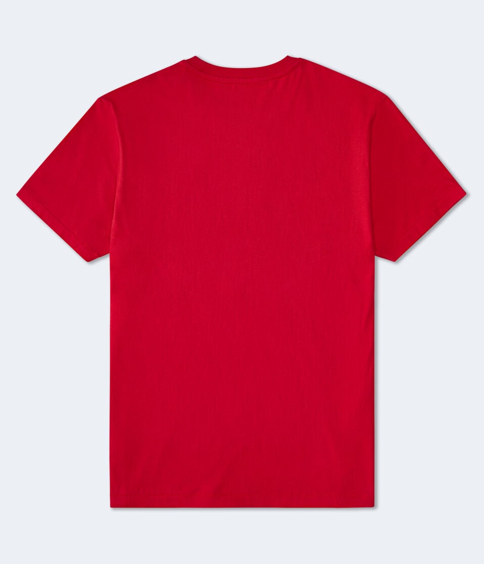 Aéropostale Aero NY Appliqué Graphic Tee Vinyl Red