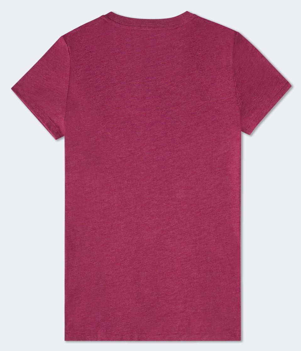 Aéropostale Aero Rhinestone Graphic Tee Plum